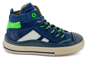 Stones & Bones Sneaker - Stones & Bones Kinderschoenen - Blauw | Laset Calf