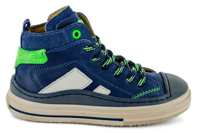 Stones & Bones Sneaker - Stones & Bones Kinderschoenen - Blauw | Laset Calf