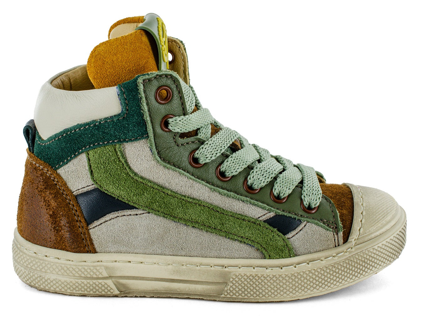 Stones & Bones Sneaker - Stones & Bones Kinderschoenen - Groen | Rocky