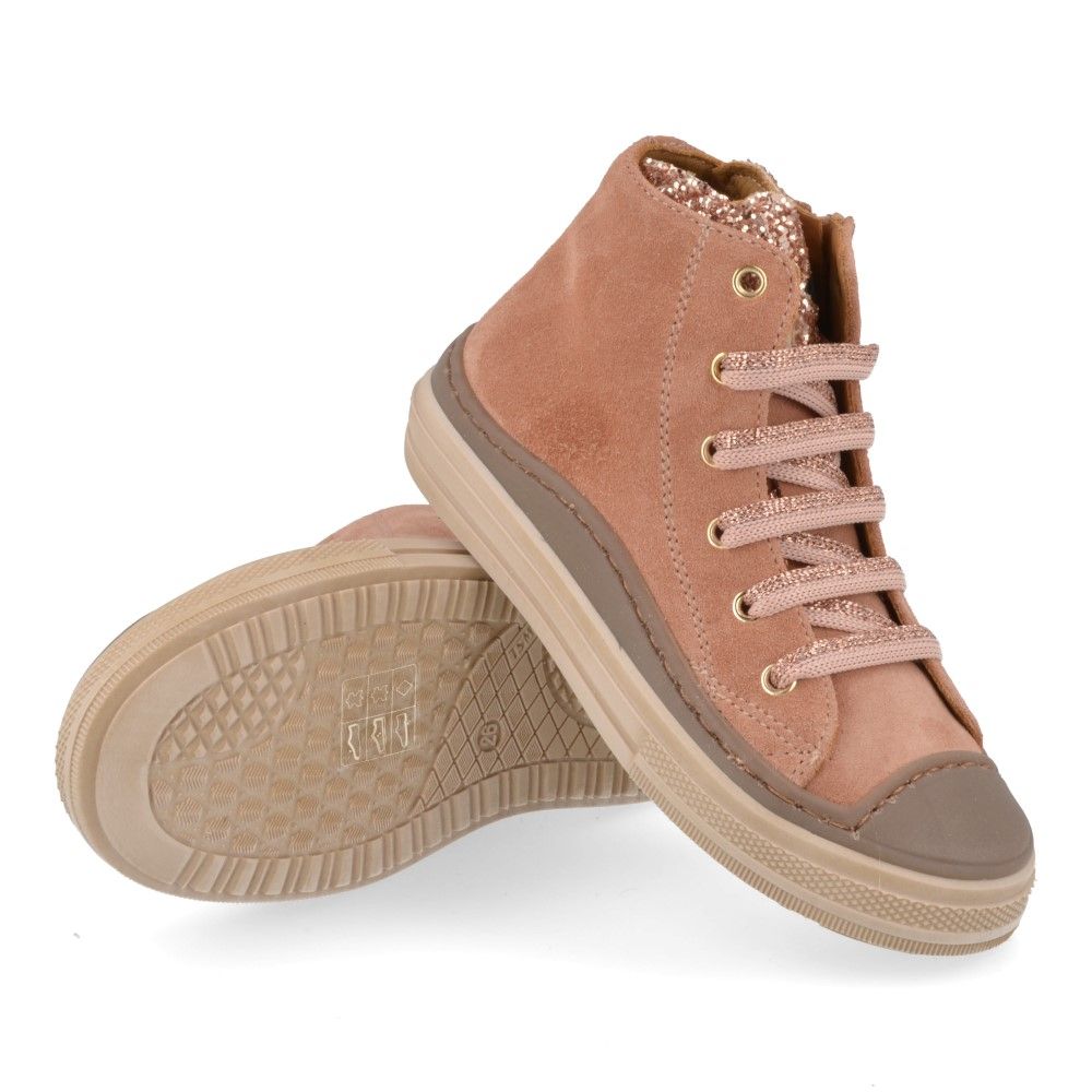 Stones & Bones Sneaker - Stones & Bones Kinderschoenen - Sand | Laris crs Glitter sand 5428