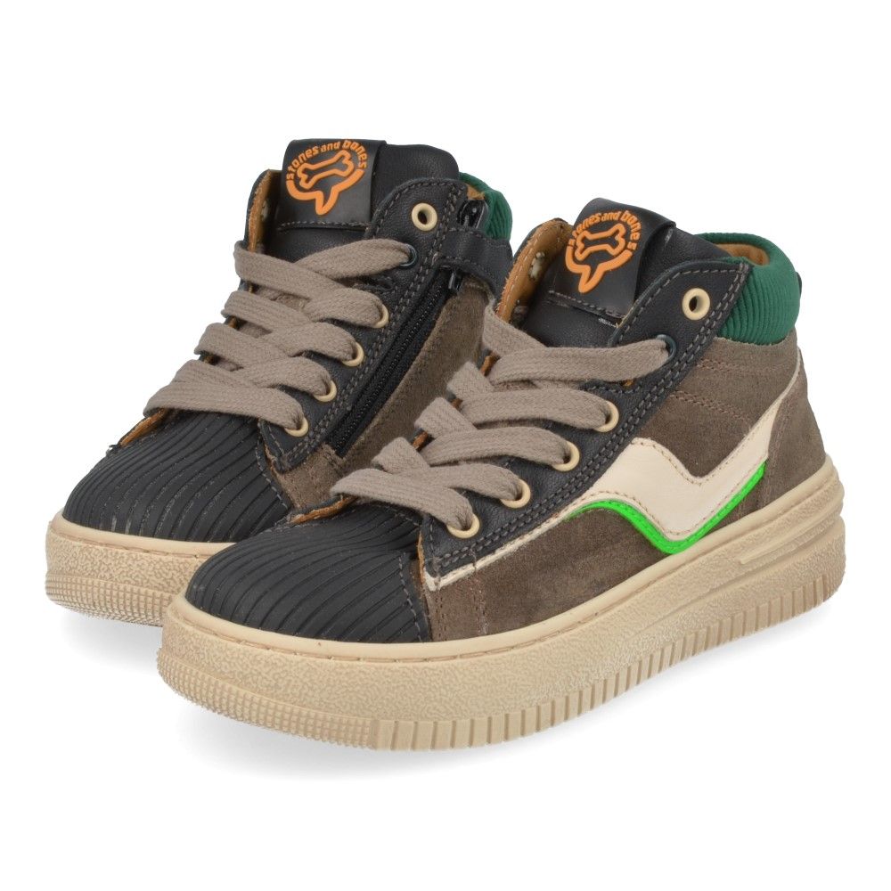 Stones & Bones Sneaker - Stones & Bones Kinderschoenen - Zwart | Mocie crs 5272