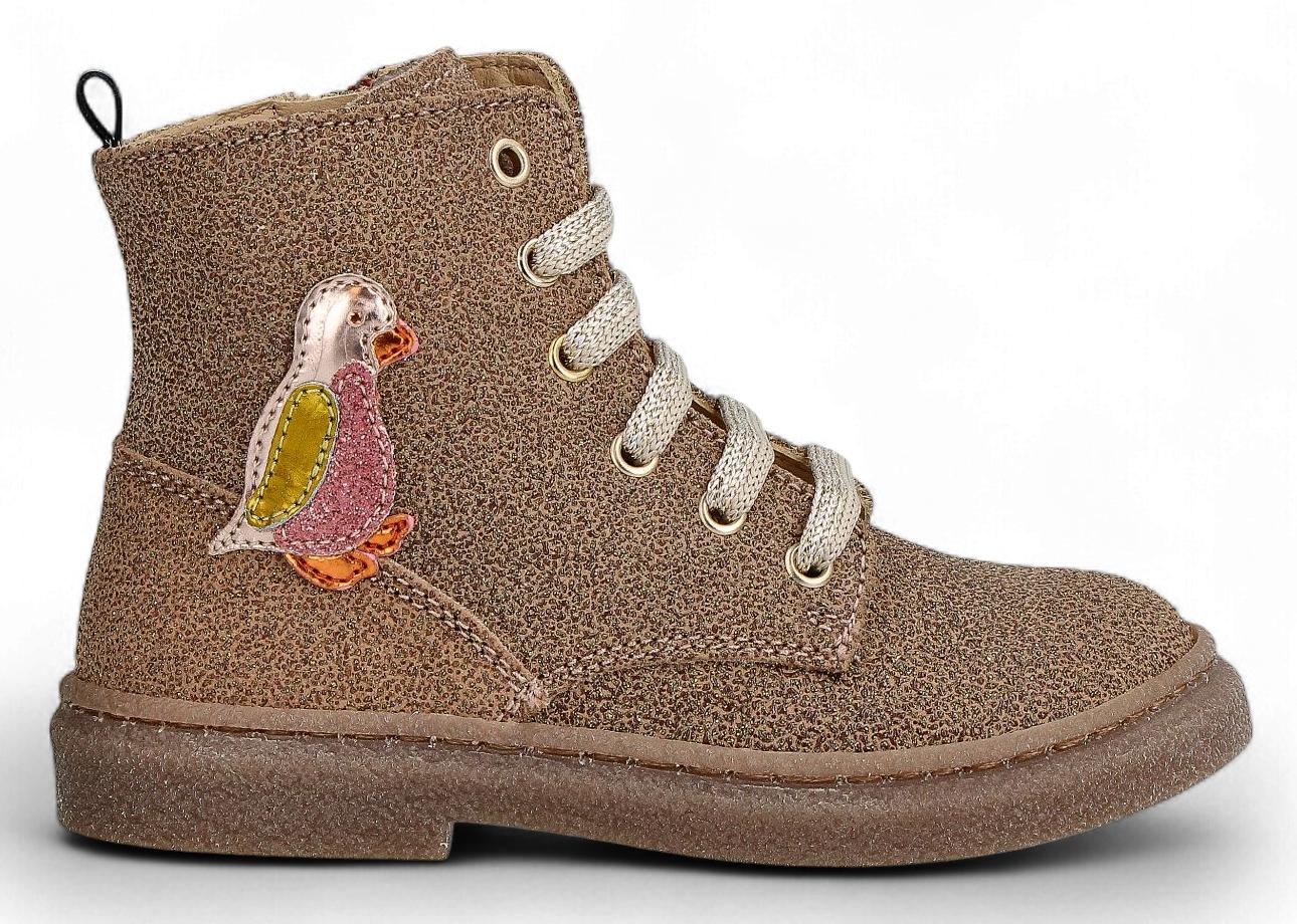 Stones & Bones Veterboot - Stones & Bones Kinderschoenen - Naturel | Pamy 5416 Glitter Camel