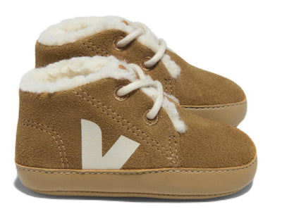 Baskets bébé Veja - Chaussures bébé Veja - Cognac | Lumière d'hiver pour bébé