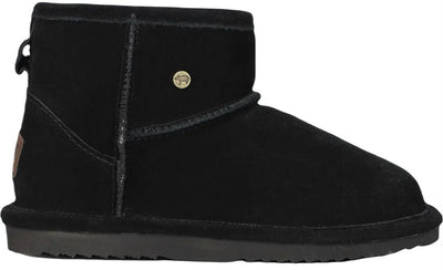 Warmbat Boot - Warmbat Damesschoenen - Zwart | Wallaby Women Suede Boot