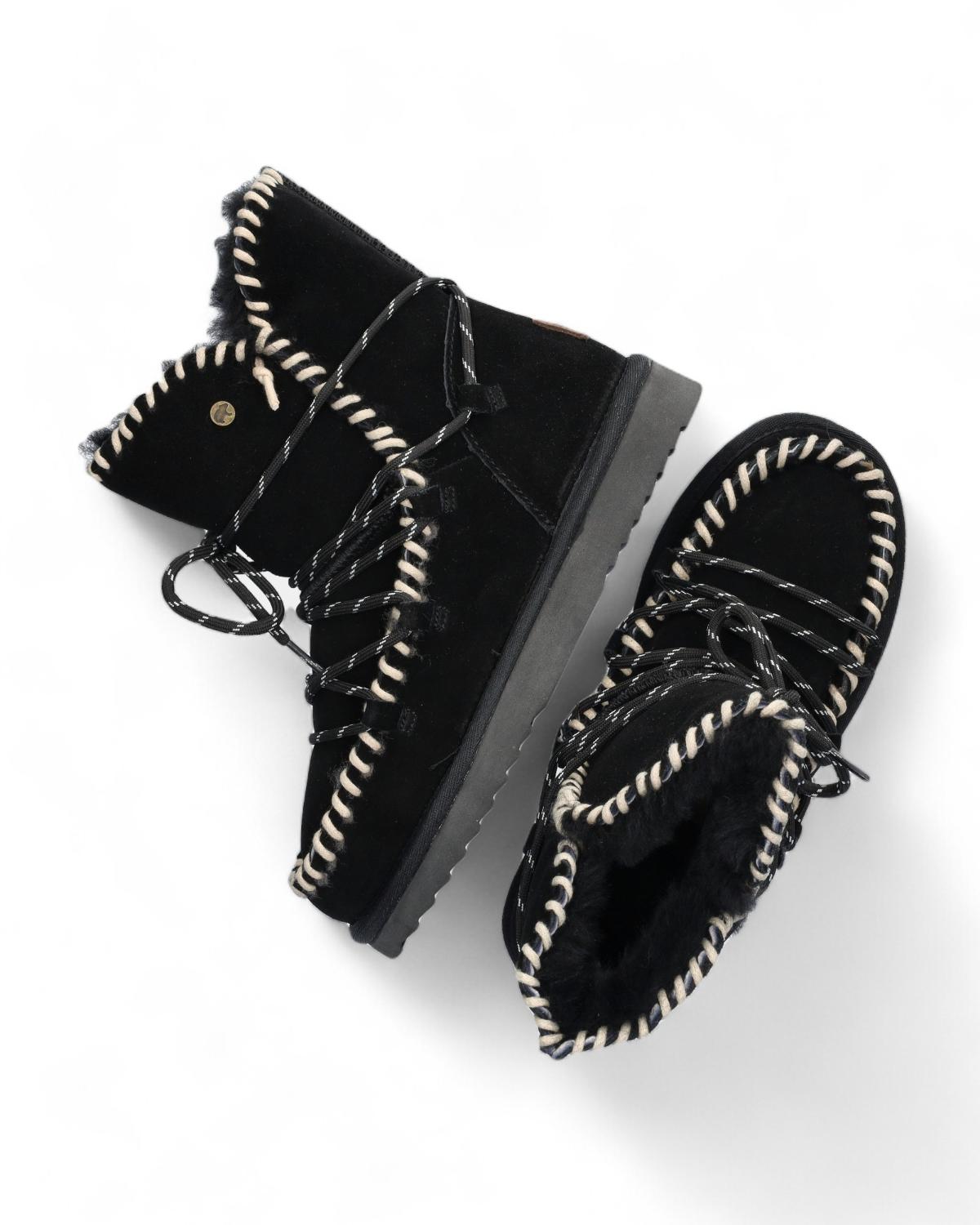 Warmbat Boot - Warmbat Damesschoenen | Waturra Women Suede lace boot