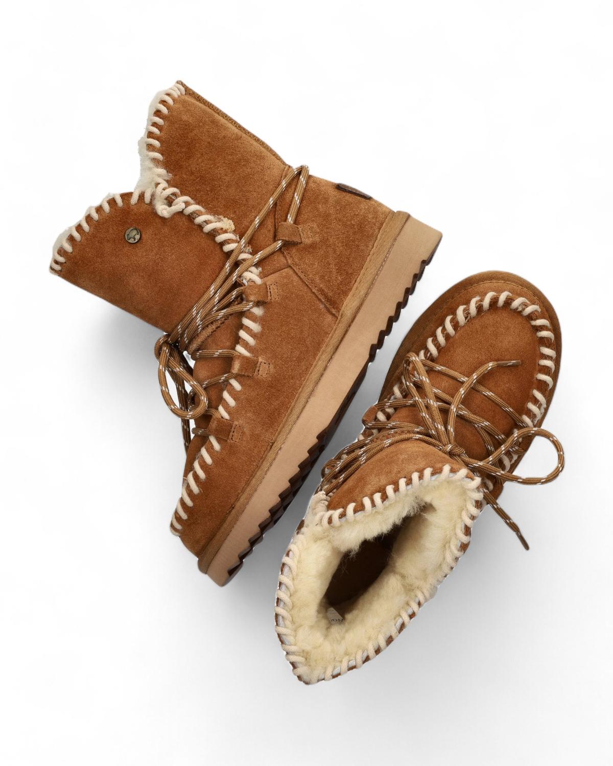 Warmbat Boot - Warmbat Damesschoenen | Waturra Women Suede lace boot