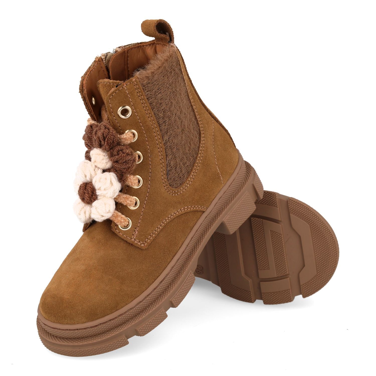 Zecchino D'Oro Laars - Zecchino D'oro Kinderschoenen - Cognac | F05-3514 Hermes Calf Leather