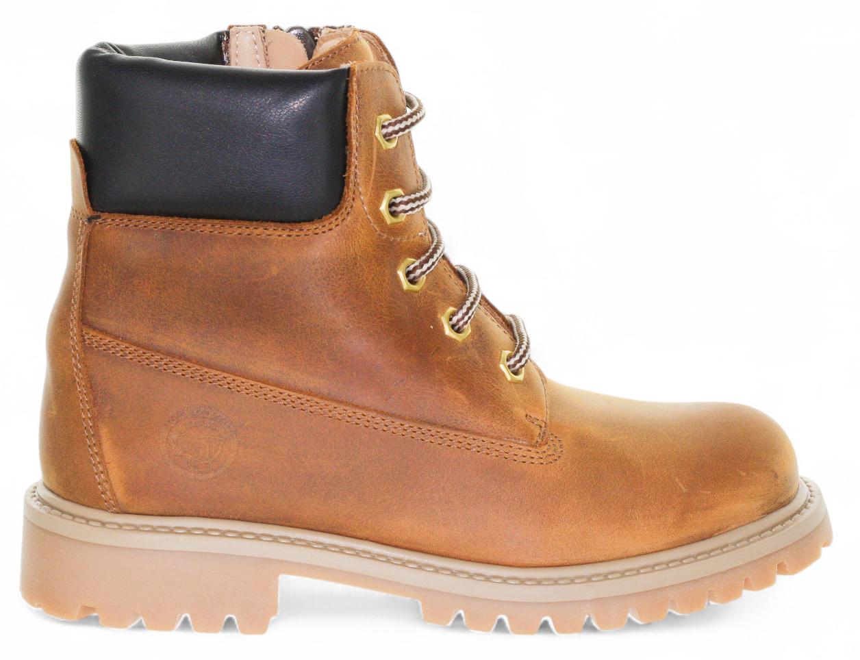 Zecchino D´Oro Veterboot - Zecchino D'oro Kinderschoenen - Cognac | M04-6433 met Rits