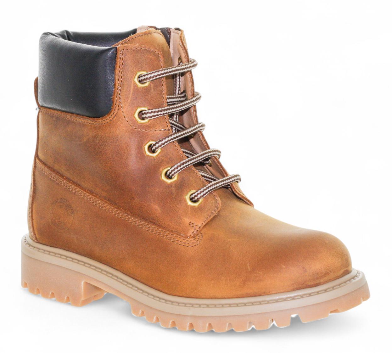 Zecchino D´Oro Veterboot - Zecchino D'oro Kinderschoenen - Cognac | M04-6433 met Rits