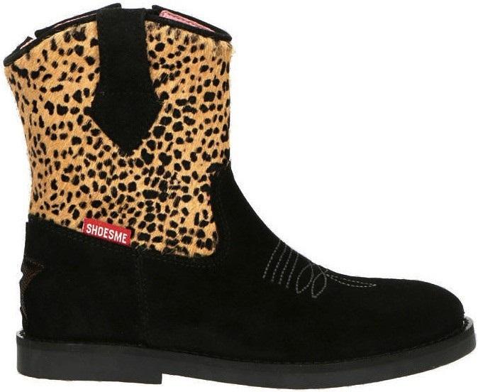 Kinderschoenen Shoesme Enkellaarsjes - Si20w059-b Black Brown Leopard  Meisjes - Shoesme | Maxime Schoenen