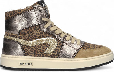 Pinocchio Sneaker - Pinocchio By Hip Kinderschoenen - Luipaard | P1765