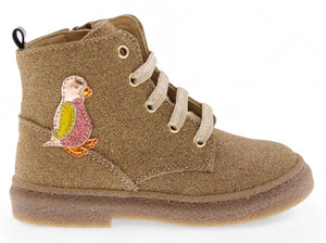 Stones & Bones Veterboot - Stones & Bones Kinderschoenen - Naturel | Pamy 5416 Glitter Camel