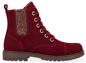 Banaline Lace-up Boot - Banaline Children's Shoes - Bordeaux | 36222032