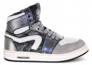 Pinocchio Sneaker - Pinocchio By Hip Kinderschoenen - Zilver | P1765