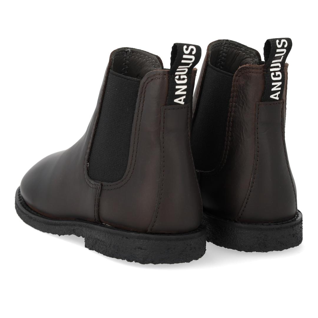 Angulus Laars - Angulus Kinderschoenen - Bruin | Chelsea boot with Logo tape