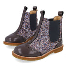 Angulus Laars - Angulus Kinderschoenen - Lila | Chelsea boot with Broque Patern tape