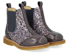 Angulus Laars - Angulus Kinderschoenen - Lila | Chelsea boot with Broque Patern tape