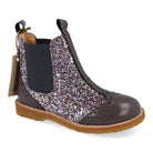 Angulus Laars - Angulus Kinderschoenen - Lila | Chelsea boot with Broque Patern tape