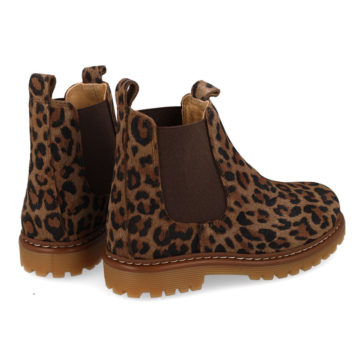 Angulus Laars - Angulus Kinderschoenen - Luipaard | Chunky - Chelsea Boot on track sole