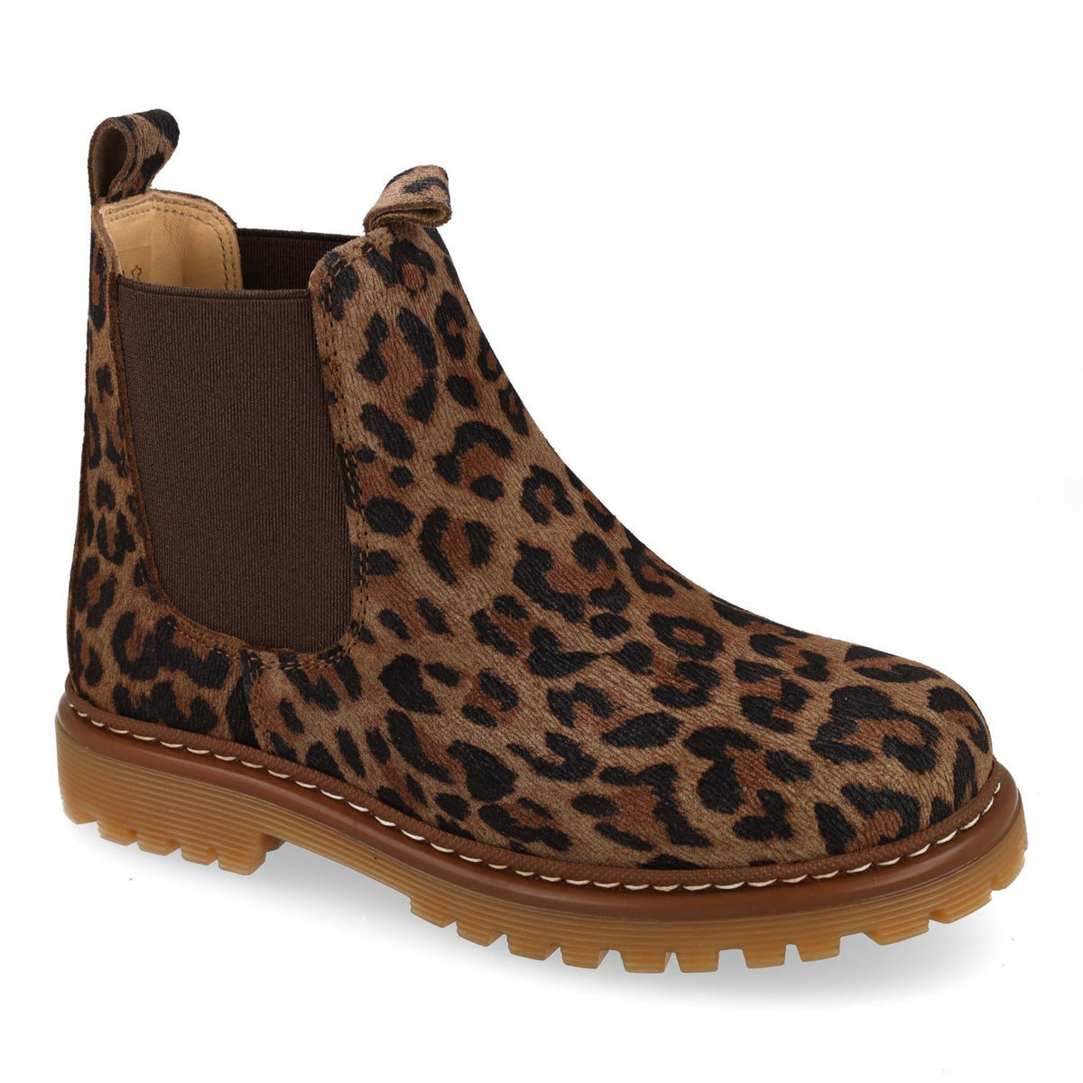 Angulus Laars - Angulus Kinderschoenen - Luipaard | Chunky - Chelsea Boot on track sole