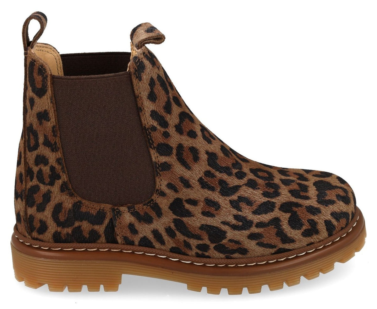 Angulus Laars - Angulus Kinderschoenen - Luipaard | Chunky - Chelsea Boot on track sole