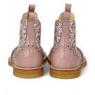 Angulus Laars - Angulus Kinderschoenen - Roze | Chelsea boot with Broque Patern tape
