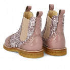 Angulus Laars - Angulus Kinderschoenen - Roze | Chelsea boot with Broque Patern tape