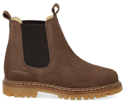 Angulus Laars - Angulus Kinderschoenen - Taupe | Chunky - Chelsea Boot on track sole