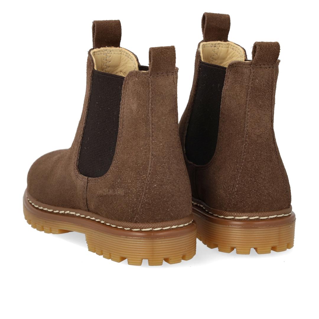 Angulus Laars - Angulus Kinderschoenen - Taupe | Chunky - Chelsea Boot on track sole