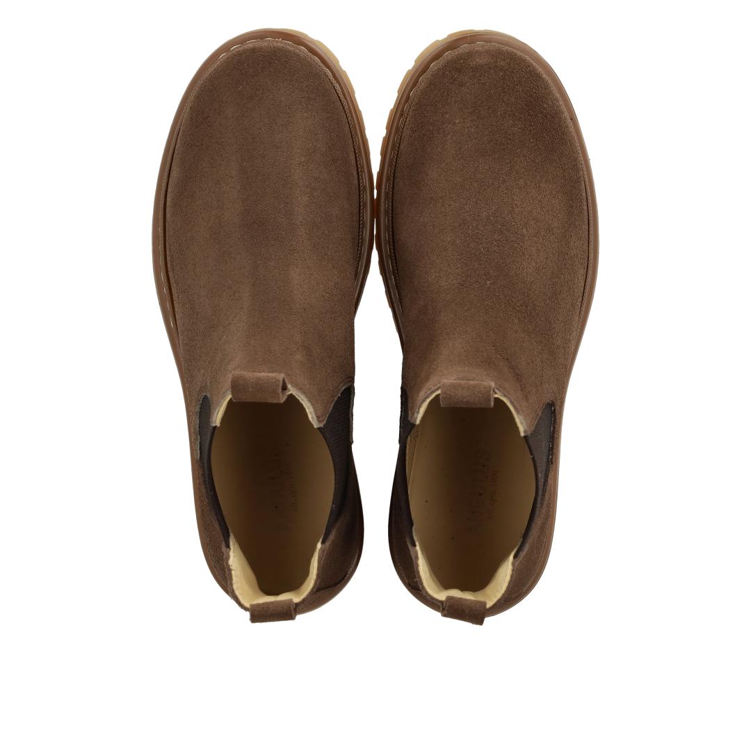 Angulus Laars - Angulus Kinderschoenen - Taupe | Chunky - Chelsea Boot on track sole