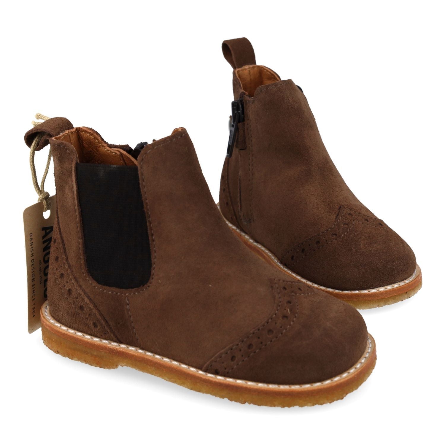 Angulus Laars - Angulus Kinderschoenen - Taupe | Classic beginner chelsea boot