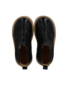 Angulus Laars - Angulus Kinderschoenen - Zwart | Chelsea boot with Broque Patern tape