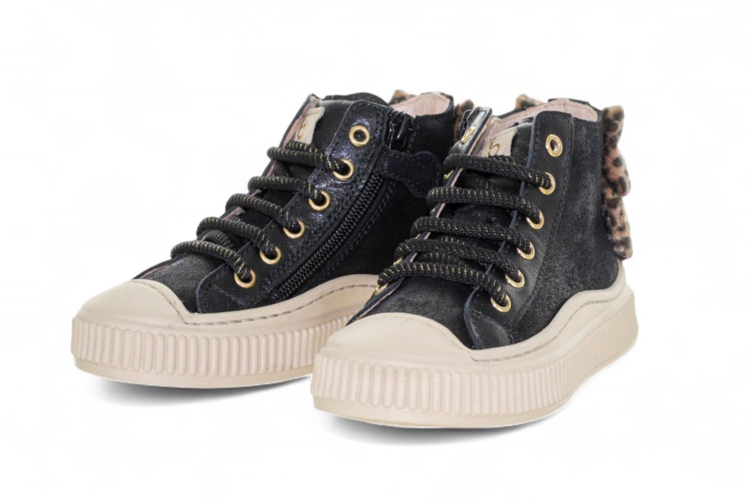 Beberlis Sneaker - Beberlis Kinderschoenen - Zwart | 24266-W25