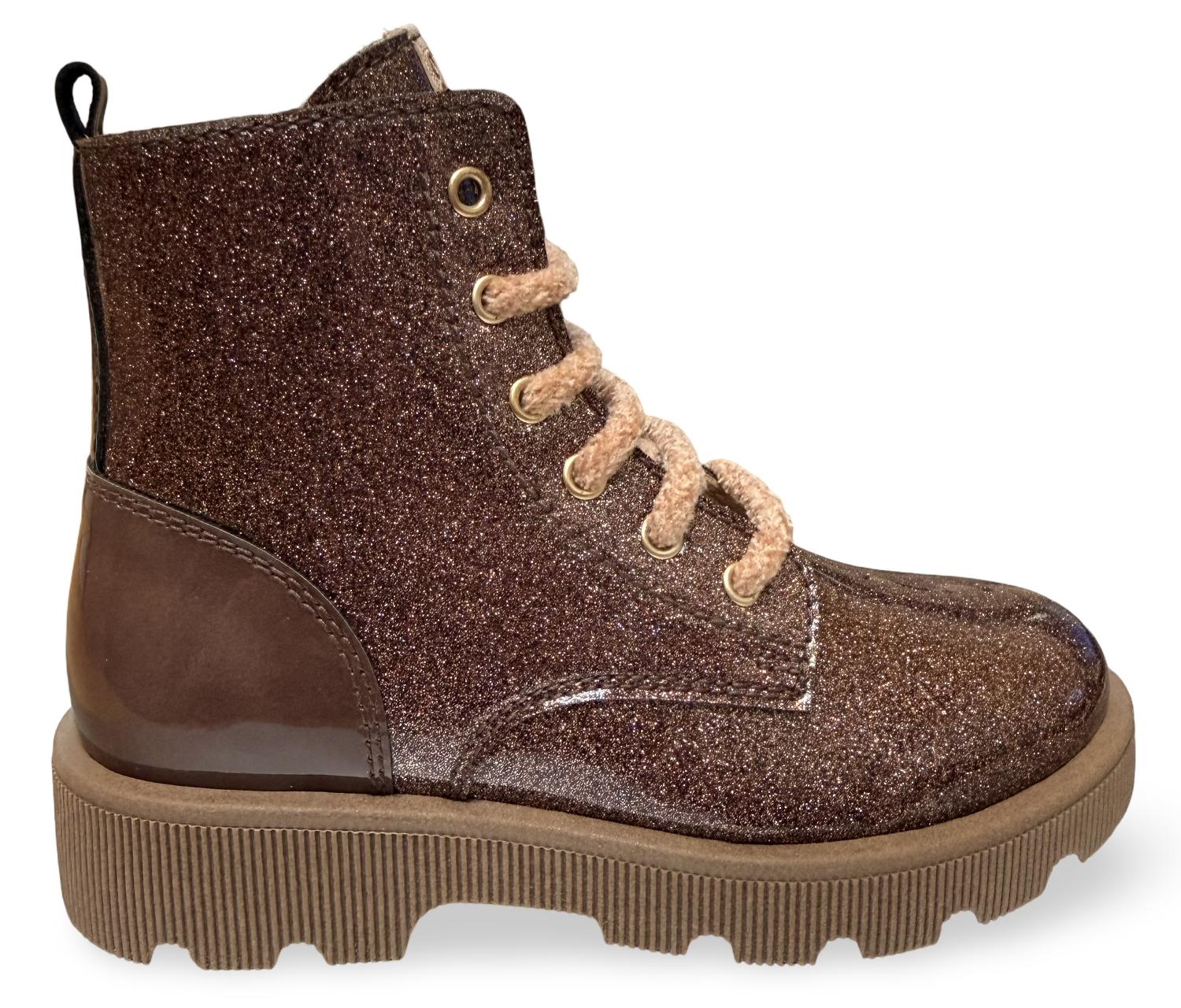 Beberlis Veterboot - Beberlis Kinderschoenen - Bruin | 25665-B