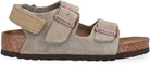 Birkenstock Slipper - Birkenstock Kinderschoenen - Taupe | Milano AS Taupe Suede