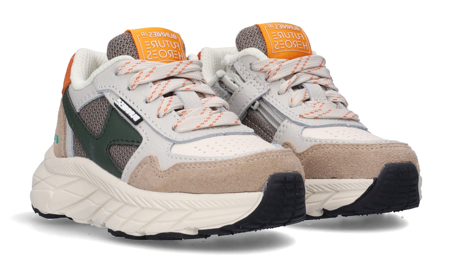 BunniesJR Sneaker - Bunnies Jr. Kinderschoenen - Taupe | Rio Rush 408