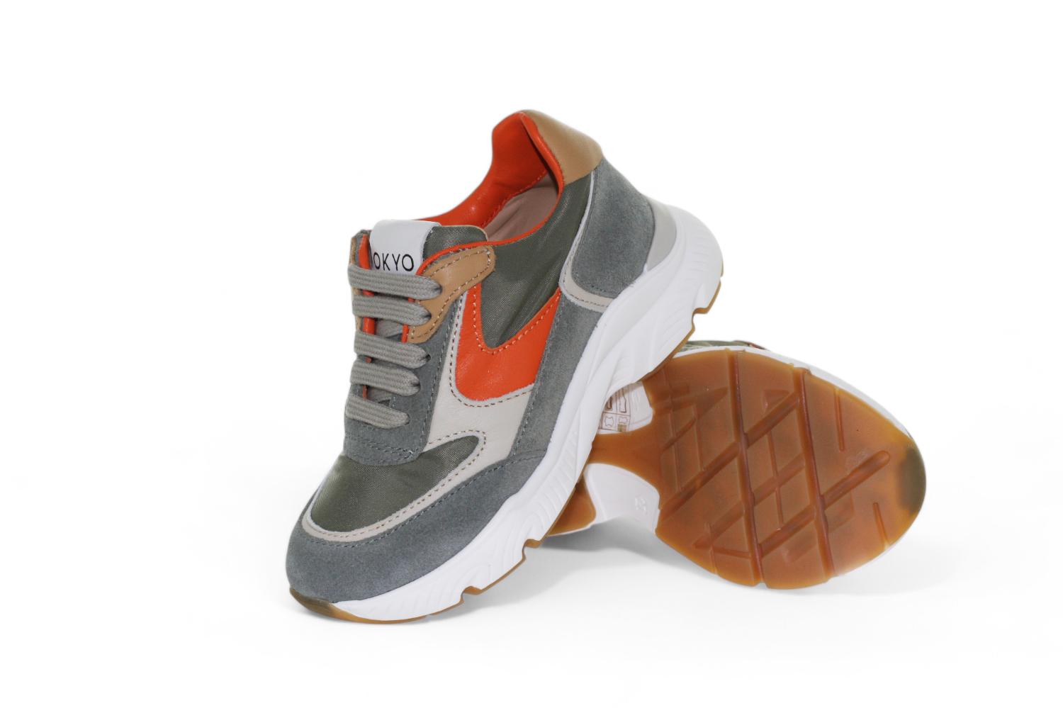 Cherie X Okyo sneaker - Cherie Kinderschoenen - Groen | 5074