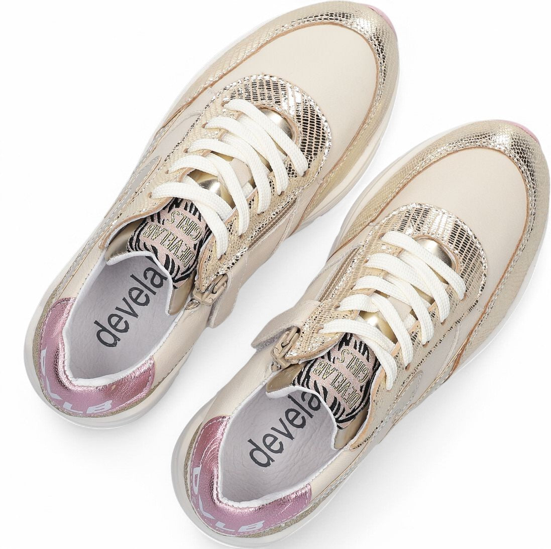 Develab Sneaker - Shoesme Kinderschoenen - Goud | 41044
