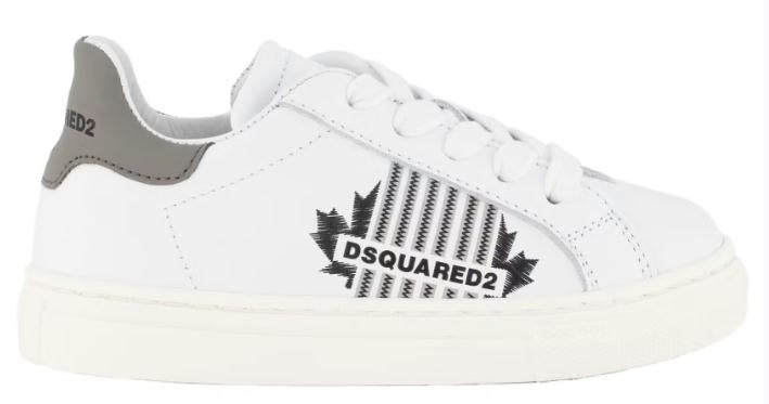 Dsquared2 Sneaker - Ds Quared2 Kinderschoenen - Grijs | 73616 Maple Print and Logo
