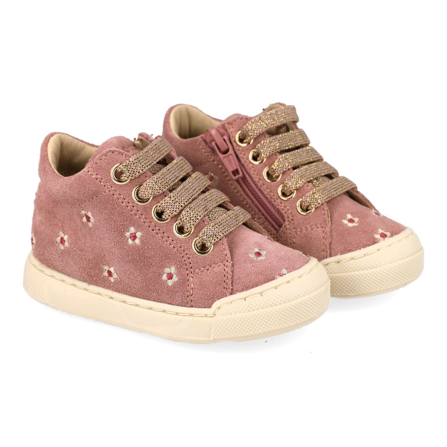 Falcotto Sneaker - Falcotto By Naturino Kinderschoenen - Roze | Snopes Embr Suede