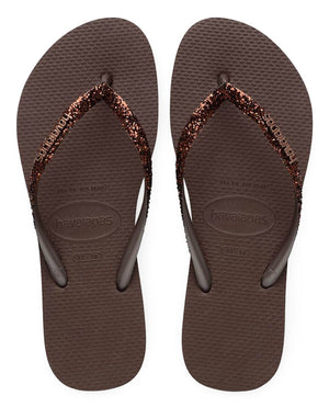 Havaianas Slipper - Havaianas Kinderschoenen - Bruin | Slim Glitter ll