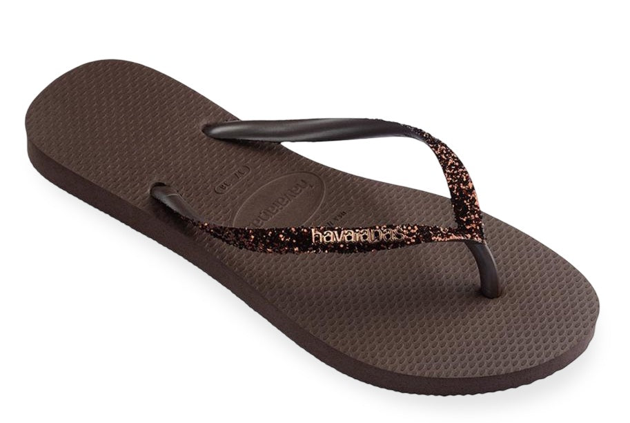 Havaianas Slipper - Havaianas Kinderschoenen - Bruin | Slim Glitter ll
