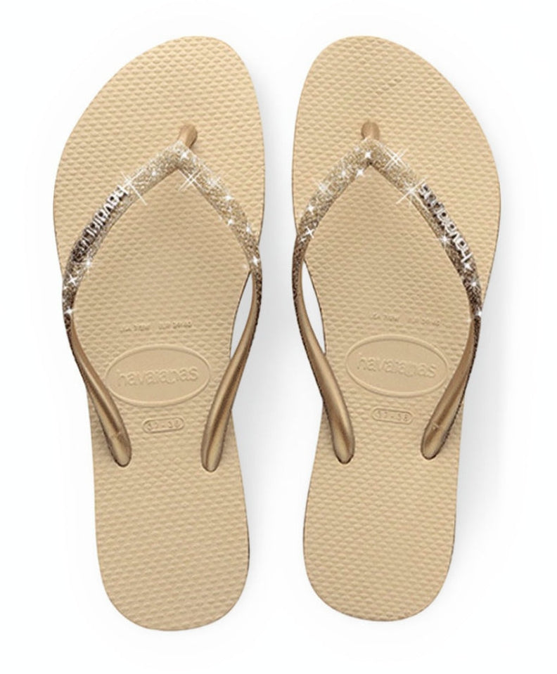 Havaianas Slipper - Havaianas Kinderschoenen - Sand | Slim Glitter ll