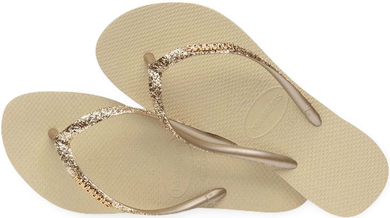 Havaianas Slipper - Havaianas Kinderschoenen - Sand | Slim Glitter ll