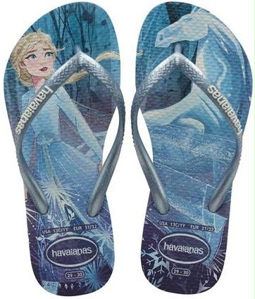 Havaianas Hausschuhe Frozen - Havaianas Kinderschuhe - Blau | Schlankes Frozen Blue
