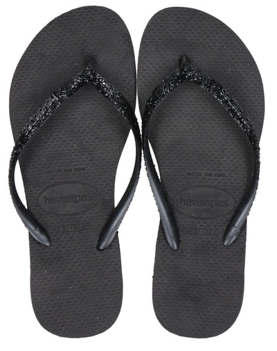 Havianas Slipper - Havaianas Damesschoenen - Zwart | Glitter ll