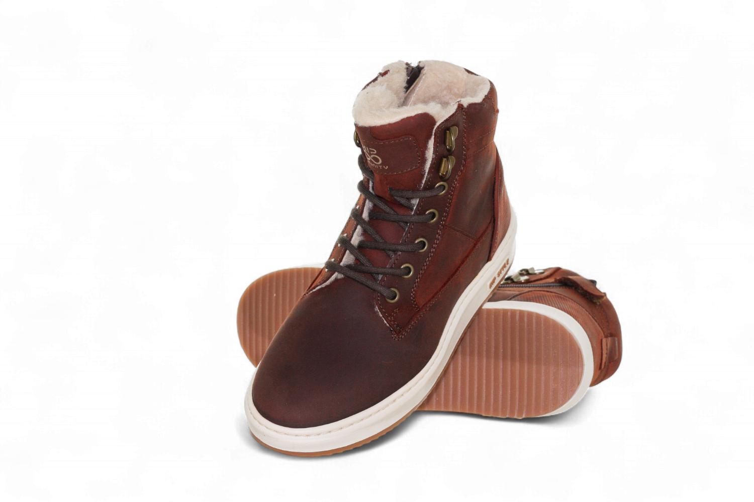 Hip Sneaker - Hip Kinderschoenen - Cognac | H2153 Warm Wol Gevoerd