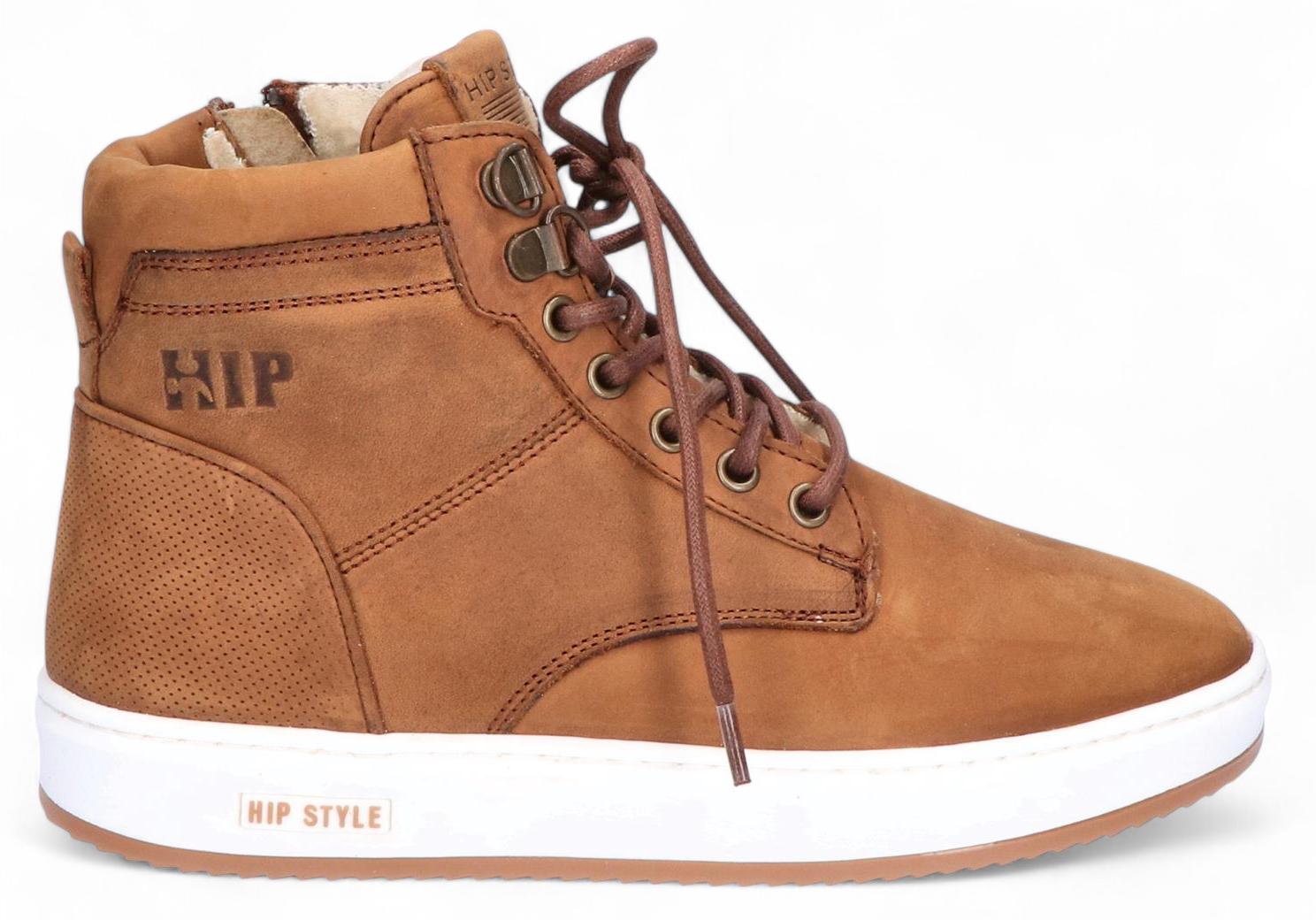 Hip Sneaker - Hip Kinderschoenen - Cognac | H2239 Warm Worl Gevoerd
