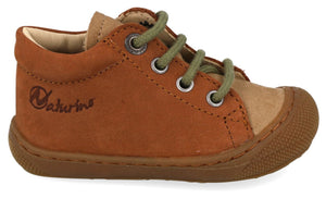 Naturino Babyschoen - Naturino Babyschoenen - Bruin | Cocoon Suede Brown sand olive