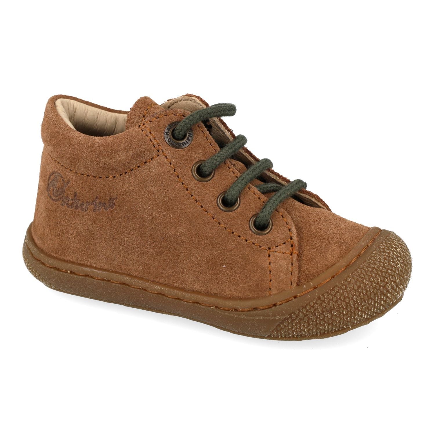 Naturino Babyschoen - Naturino Babyschoenen - Bruin | Cocoon Suede Honey Brown Olive